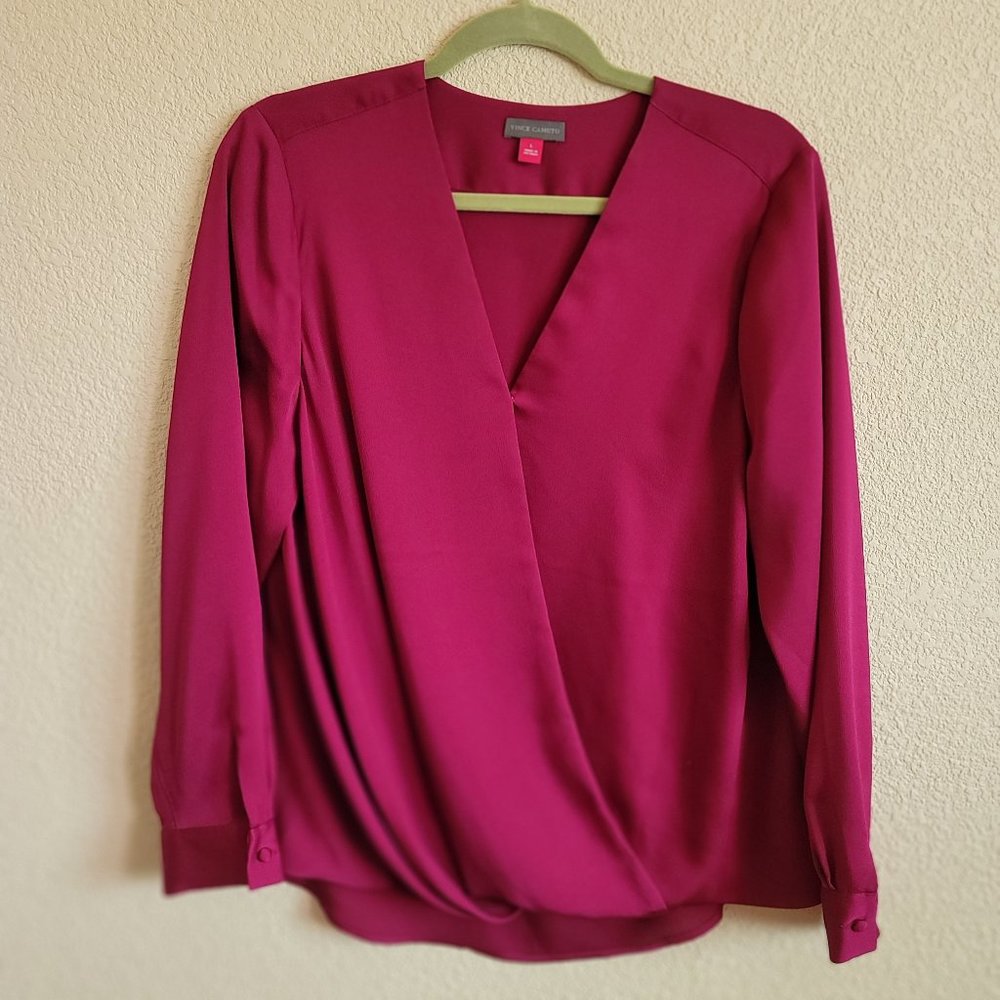 Dressy blouse dark pink.